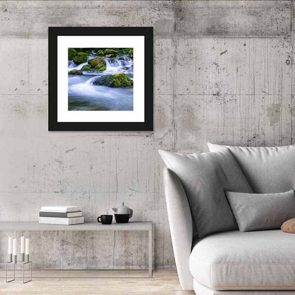Mossy Forest Stream Wall Art