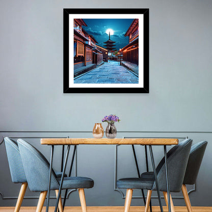 Moonlit Sannen Zaka Kyoto Wall Art