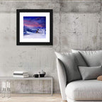 Snowy Mountain Cabin Wall Art