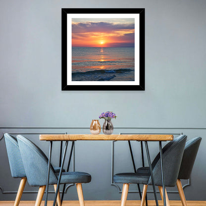 Lake Michigan Sunset Reflection Wall Art