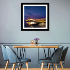 Suramadu Bridge at Dusk Wall Art