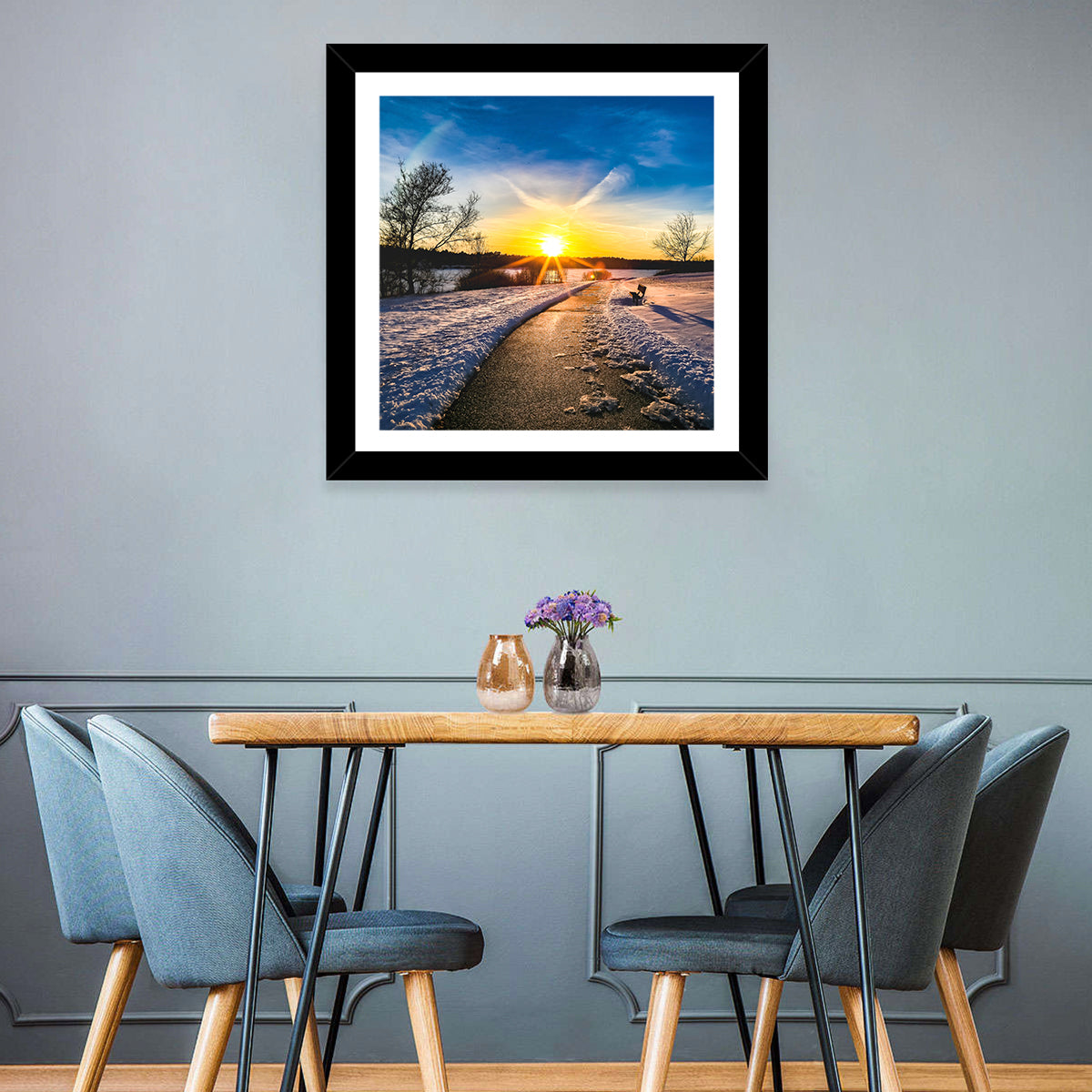 Lake Zorinsky Winter Sunrise Wall Art