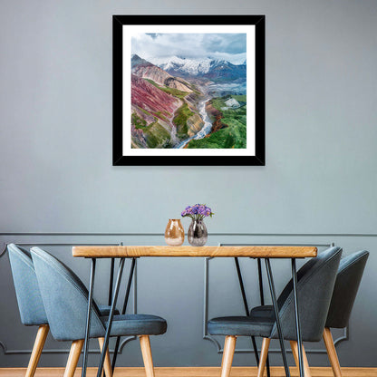 Mount Lenin Glacial Valley Wall Art
