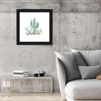 Watercolor Cactus Bouquet Wall Art