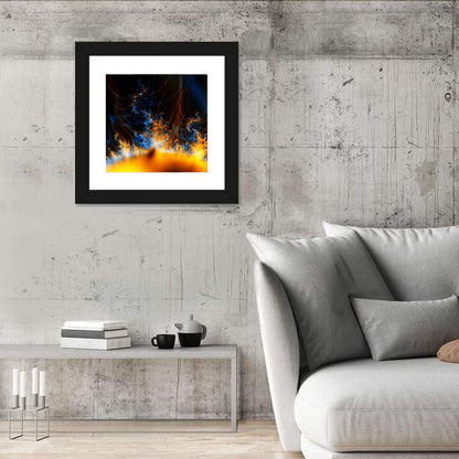 Solar Flare Fractal Flame Wall Art