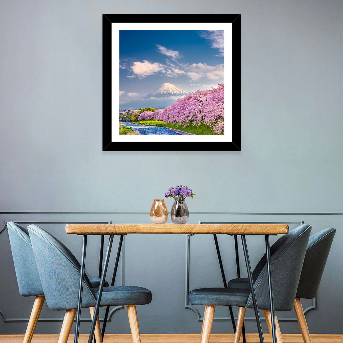 Mount Fuji Cherry Blossoms Wall Art