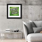 Do More What Makes You Happy, Green Leaf Wall Art