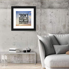 Don't Regret the Past Typography Wall Art