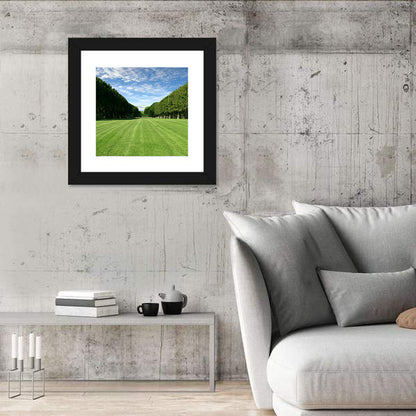 Tree-lined Manicured Lawn Wall Art