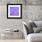 Purple Water Droplet Splash Wall Art