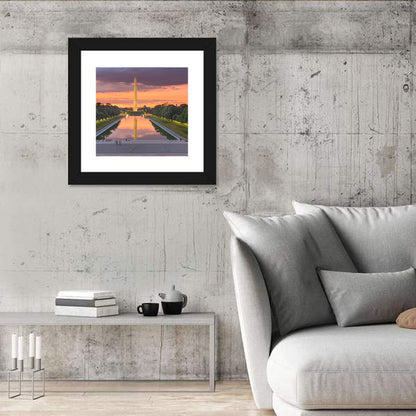 Washington Monument at Dusk Wall Art