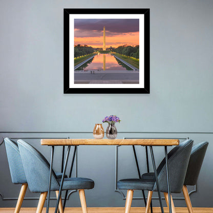 Washington Monument at Dusk Wall Art