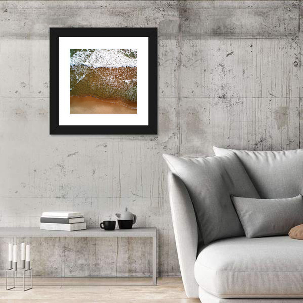 Misquamicut Beach Aerial View Wall Art