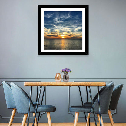 Texoma Lake Sunset Wall Art