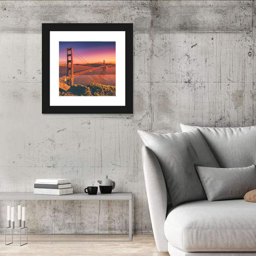 Golden Gate Bridge at Sunset Wall Art