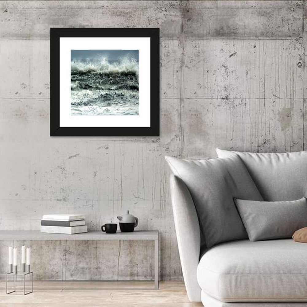 Stormy Coastline Wave Wall Art