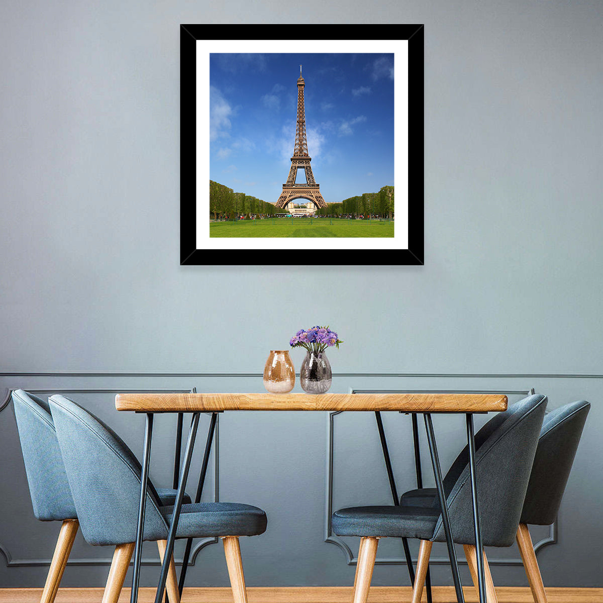 Eiffel Tower Park View Wall Art