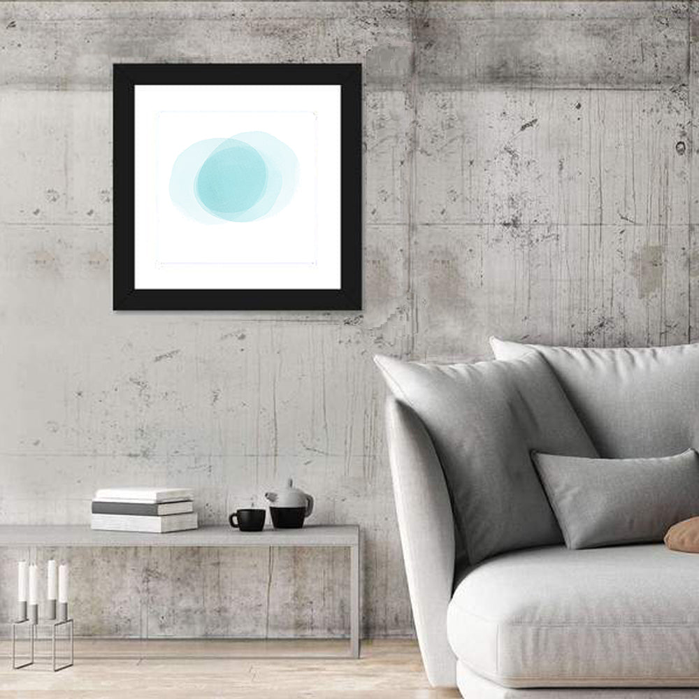 Translucent Blue Circles Wall Art
