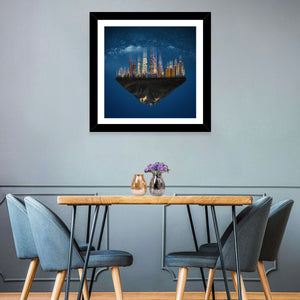 Floating City Island Wall Art