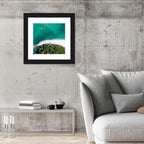 Clam Beach Aerial View Wall Art