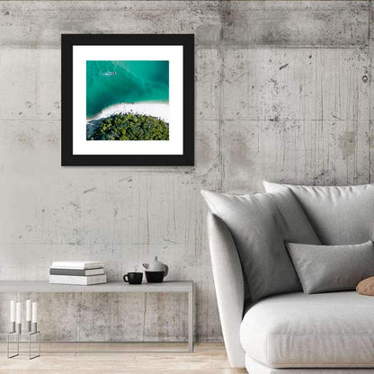 Clam Beach Aerial Wall Art