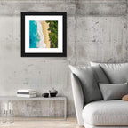 Aerial Turquoise Beach View Wall Art