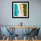 Aerial Turquoise Beach View Wall Art