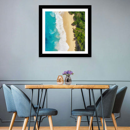 Aerial Sea Beach Wall Art