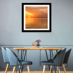 Øresund Bridge in Golden Light Wall Art