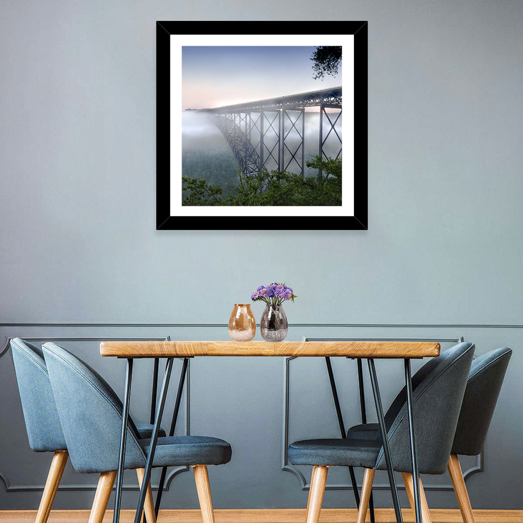 New River Gorge Bridge at Dawn Wall Art