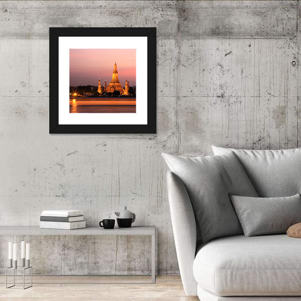 Wat Arun at Dusk Wall Art