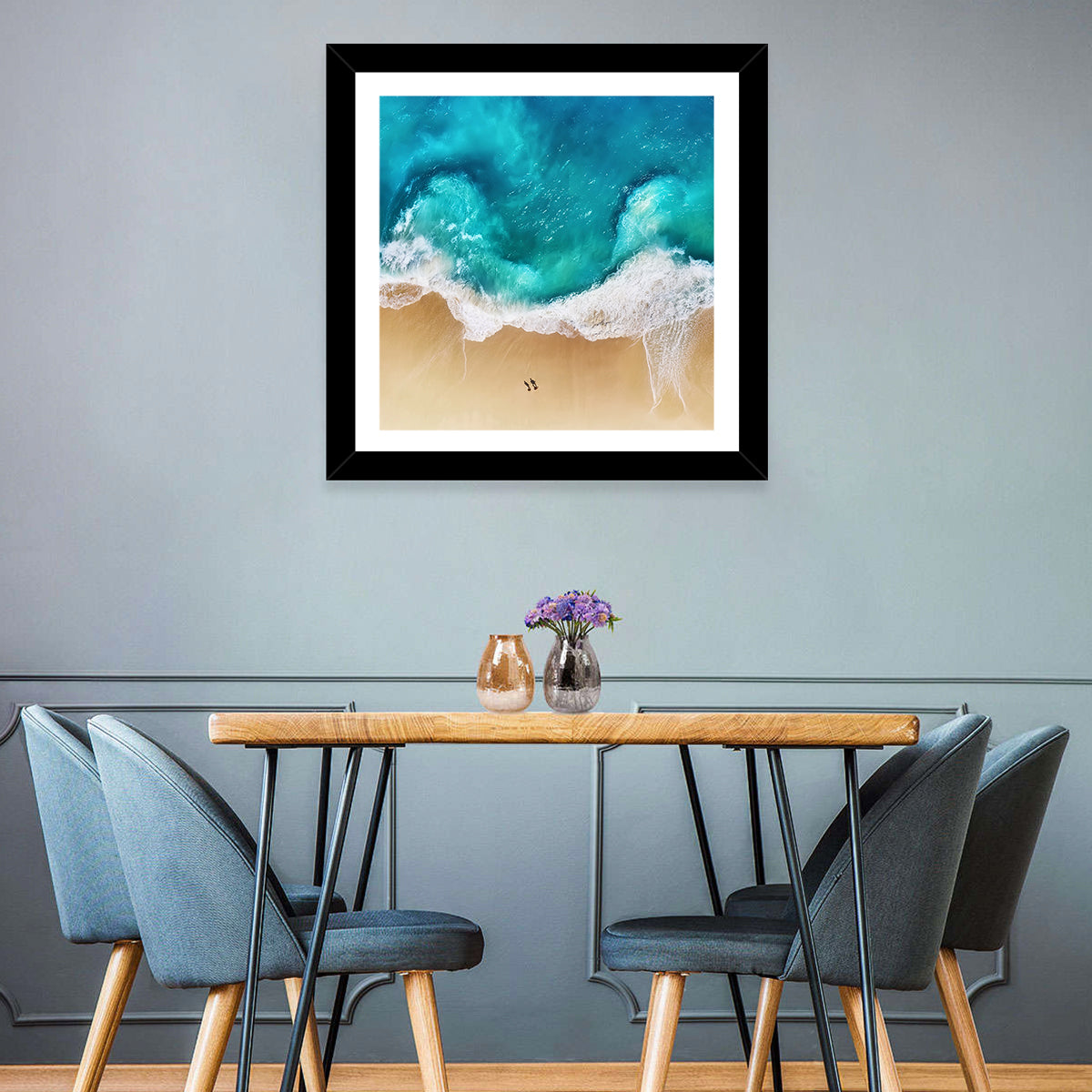 Turquoise Beach Aerial Wall Art