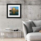 Karlskirche Golden Hour Reflection Wall Art
