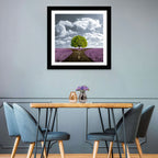 Lavender Field Crossroads with Lone Tree Wall Art
