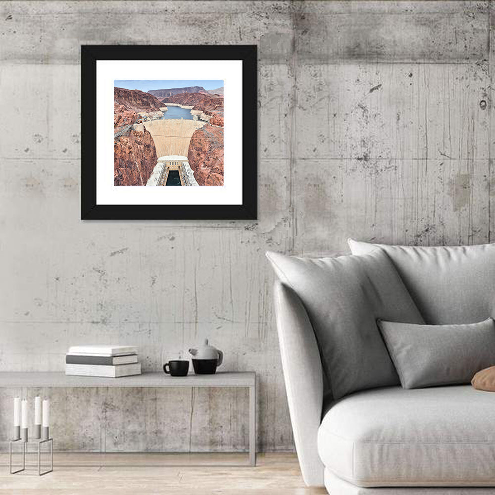 Hoover Dam High-angle View Wall Art
