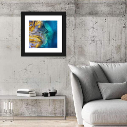 Golden Coast Abstract Wall Art