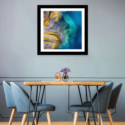 Golden Coast Abstract Wall Art