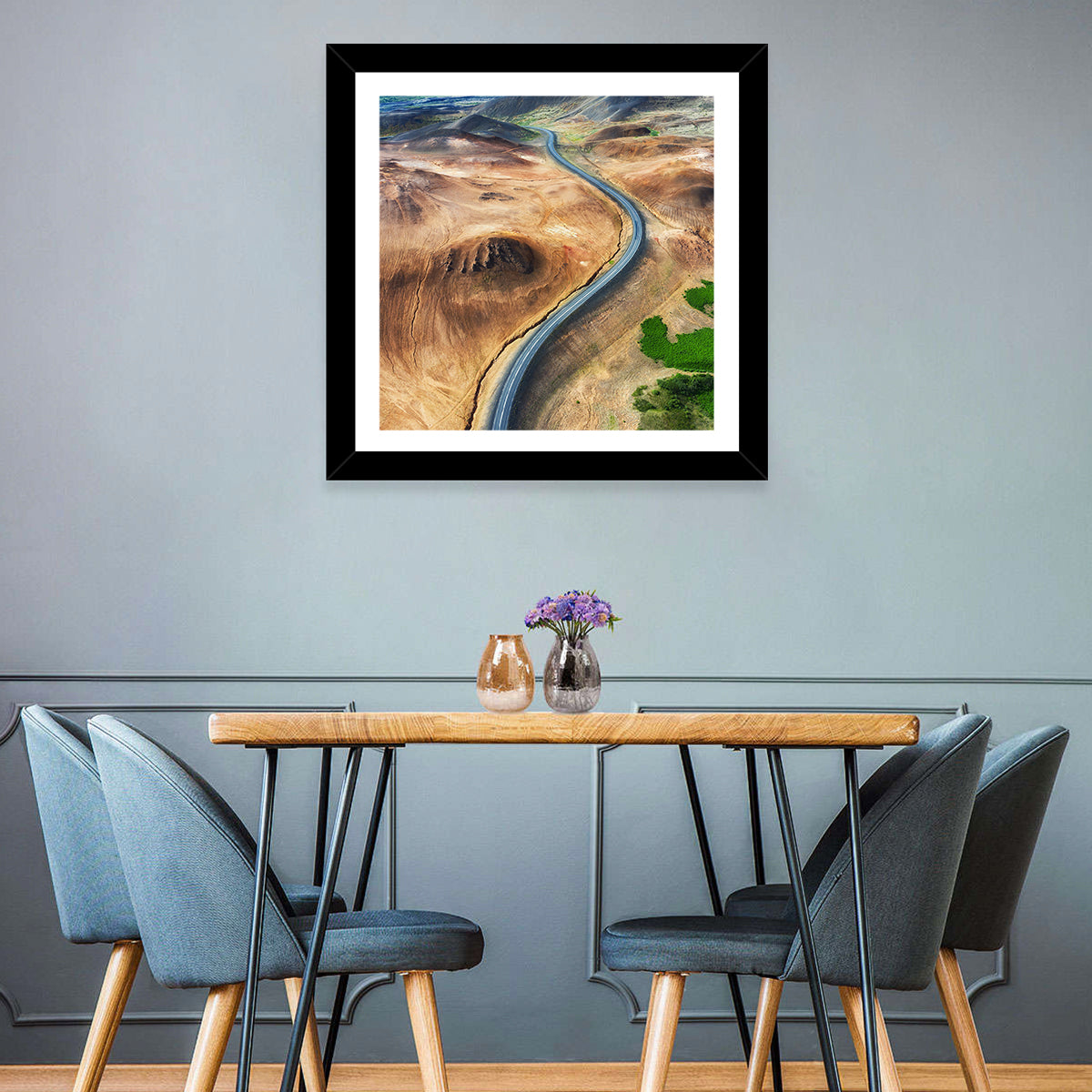 Winding Road in Geysers Valley Wall Art