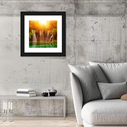 Plitvice Lakes Waterfalls Wall Art