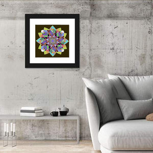 Dahlia Mandala Wall Art