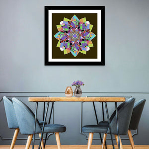 Dahlia Mandala Wall Art