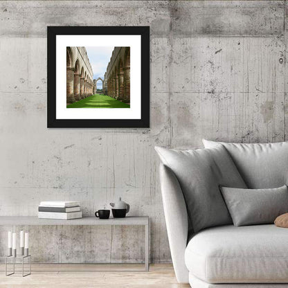 Fountains Abbey Ruins Grassy Nave View Wall Art