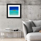 Tranquil Split-level Tropical Island Seascape Wall Art