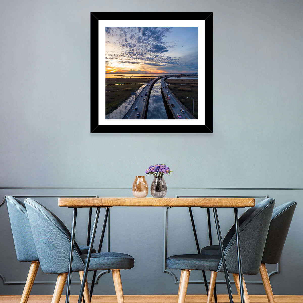 Mobile Bay Bridge at Sunset Wall Art