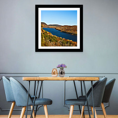 Lake of the Clouds Golden Hour Wall Art