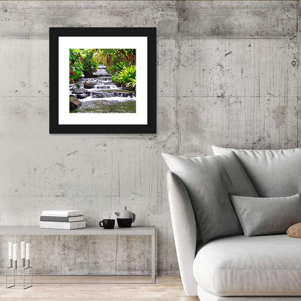 Tabacon Tiered Hot Springs Waterfall Wall Art