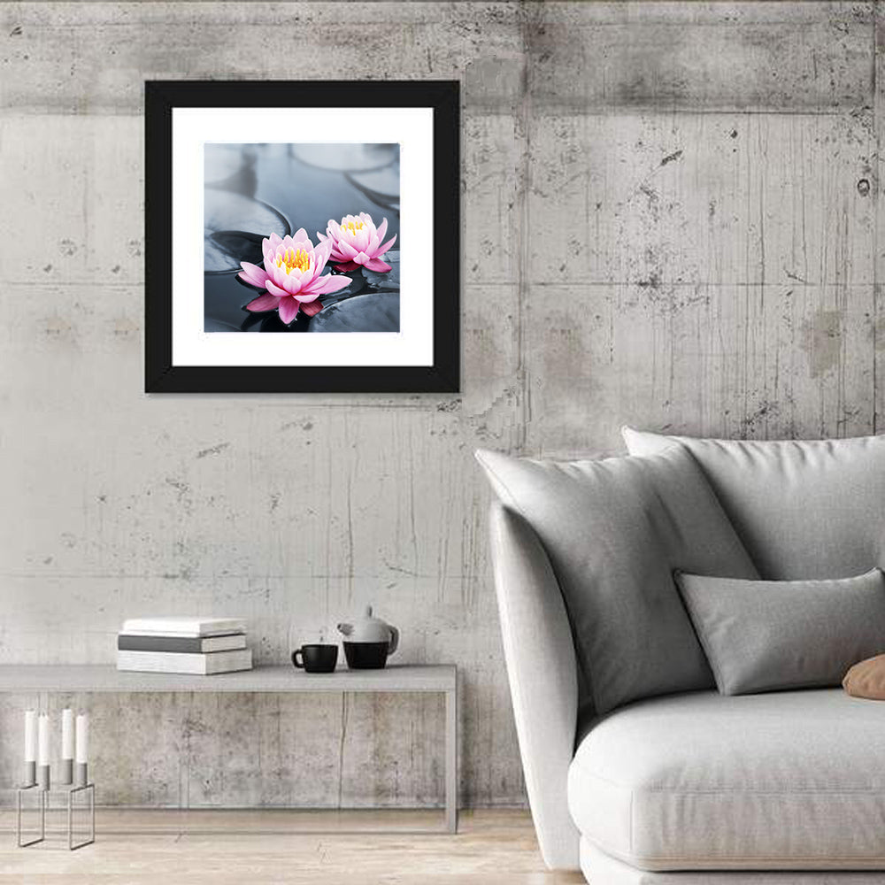 Pink Water Lilies Wall Art