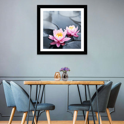 Pink Water Lilies Wall Art