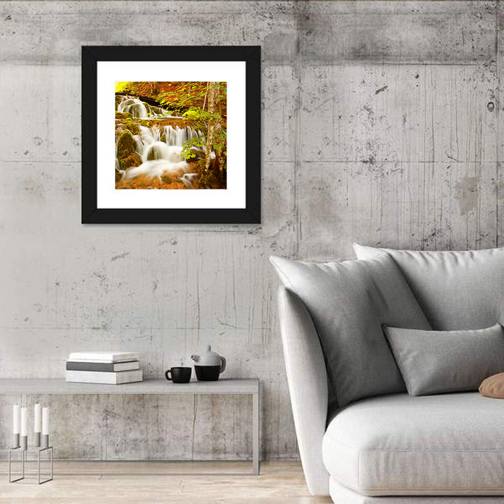 Plitvice Autumn Stream Wall Art