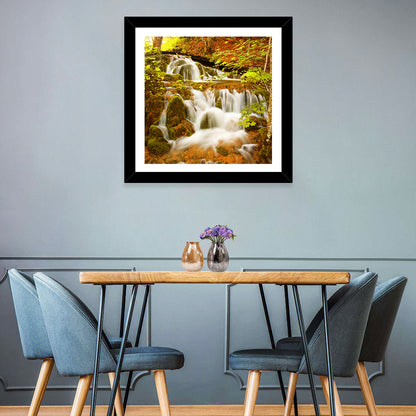 Plitvice Autumn Stream Wall Art
